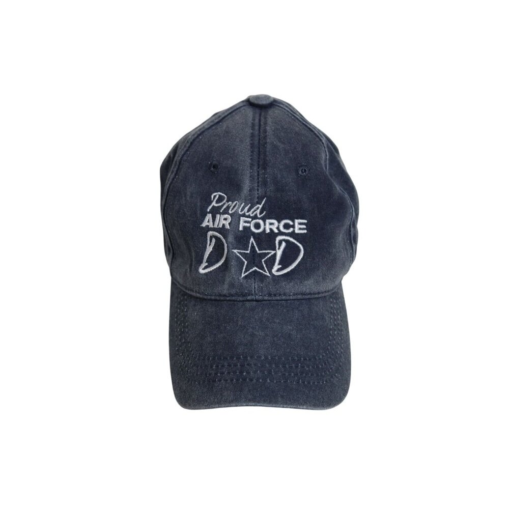 Air Force Dad Star Eagle Cap Blue Embroidered Adjustable Baseball Cap Hat OSFM